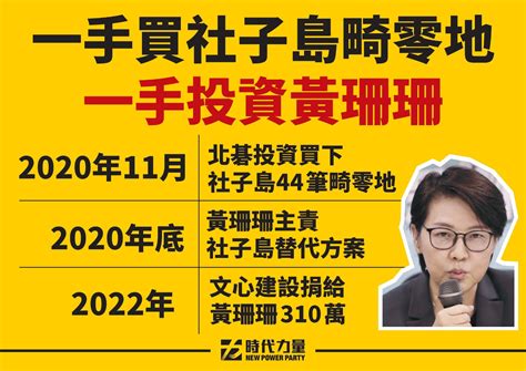 控黃珊珊「左手推社子島開發案、右手收建商錢」 時力批民眾黨已淪落 政治焦點 太報 Taisounds