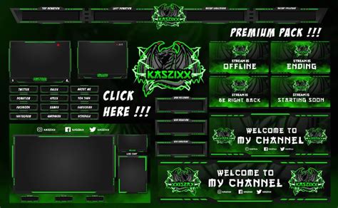 GREEN THEME TWITCH OVERLAY DESIGN Google Penelusuran