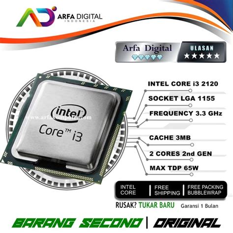 Jual Processor Intel Core I3 2120 3 3ghz Tray Socket 1155 Lga Di Lapak Arfa Digital Indonesia