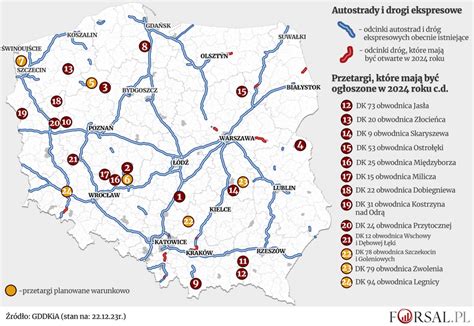 Drogi W Polsce Jakie Przetargi Szykuje Gddkia W R Mapy