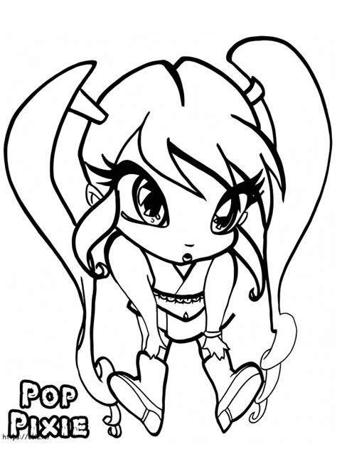 Chatta Em Pop Pixie Para Colorir