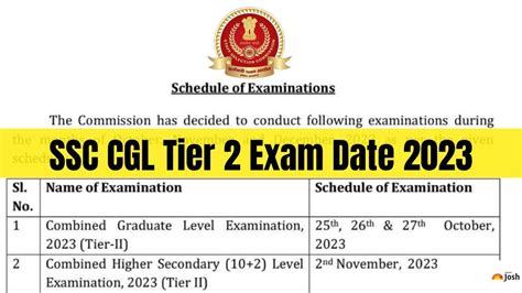 Ssc Cgl Tier Exam Date Out Complete Exam Schedule