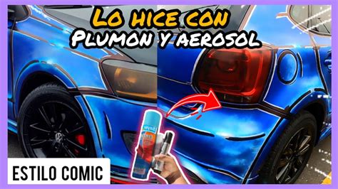 PINTE Mi COCHE Con PLUMONES Y AEROSOL YouTube