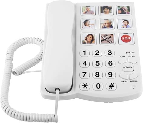 Amazon Big Button Phone For Seniors Corded Landline Telephone