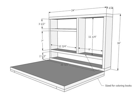 Fold Down Wall Desk Plans PDF Woodworking