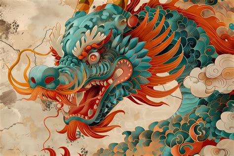 premium photo vivid traditional chinese dragon artwork