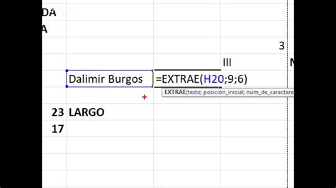 Funciones Texto En Excel Youtube