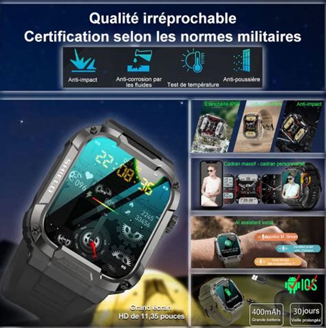 Montre Intelligente Militaire MELANDA 1 85