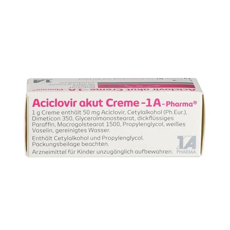 Aciclovir Akut Creme A Pharma G Pzn Marien Apotheke