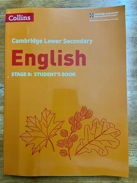 Collins Cambridge Lower Secondary English Stage 9 Students Book Isbn