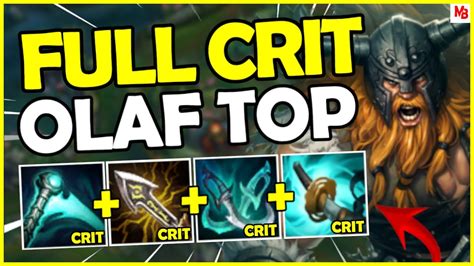 Full Critical Build Olaf Top League Of Legends Youtube