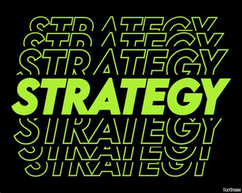 Strategy Text Effect and Logo Design Word