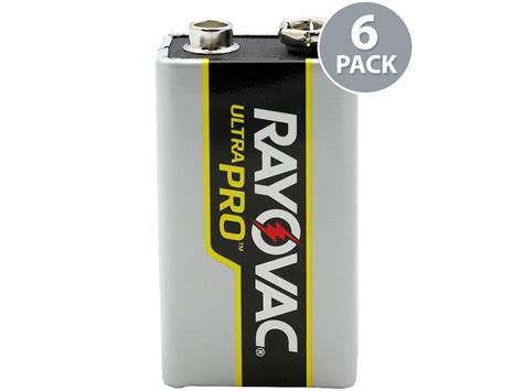 Rayovac Ultra Pro 9v Alkaline Batteries 6 Pack