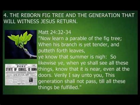 The Fig Tree Israel And The Generation Of The Second Coming Of Jesus