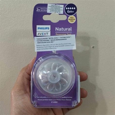 Mabebeshop Philips Avent Natural Fast Flow Teat Nipple 6m Flow 5