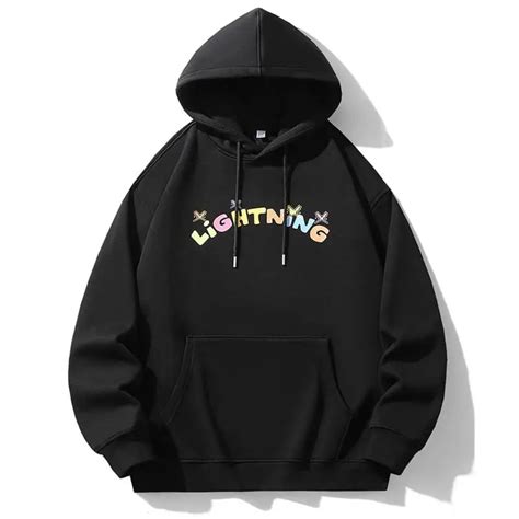 Lightning X Storm Dopamine Rainbow Graffiti Alphabet Print Pullover