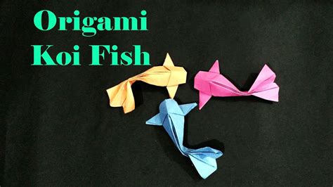 Tutorial How To Make An Origami Koi Fish YouTube