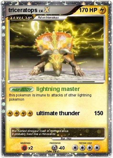 Pokémon triceratops 91 91 - lightning master - My Pokemon Card