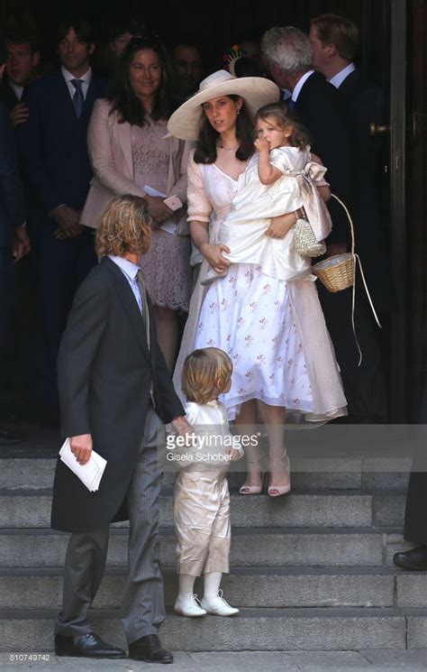 Prince Andrea Casriraghi His Wife Tatiana Santo Domingo And Their