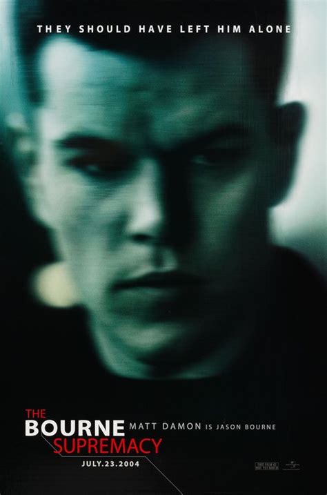 The Bourne Supremacy Movie Poster 1 Of 6 Imp Awards