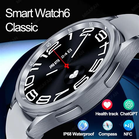 Smart Watch6 Classic Men Women Watch HD AMOLED Screen Chat GPT NFC