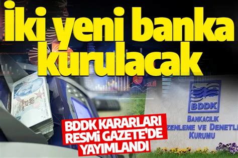 İki yeni banka kuruluyor Karar Resmi Gazete de yayımlandı TRHaber