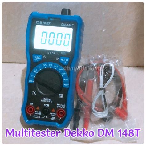 Jual Multitester Avometer Tester Digital Merk DEKKO Type DM 148T