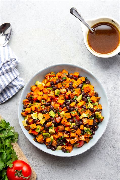 Chipotle Roasted Sweet Potato Black Bean Salad