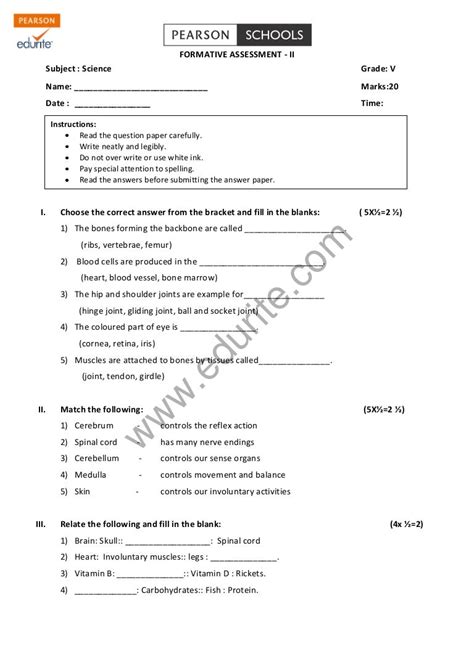 Class 5 Cbse Science Question Paper Fa 2