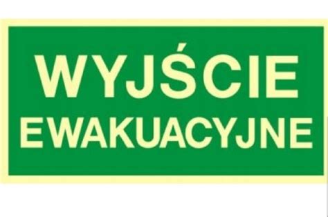 Tabliczka Pcv Wyj Cie Ewakuacyjne Nowe X Konstantyn W Dzki