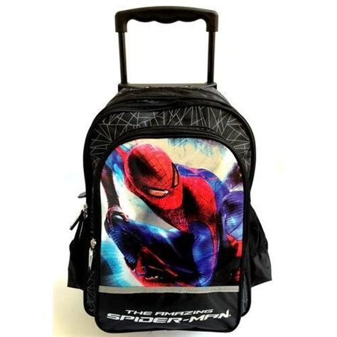 Spiderman Trolley Sac A Dos A Roulette Cartable Achat Vente Sac