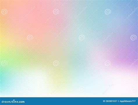 Abstract Rainbow Pastel Blurred Soft Background With Diagonal Lines