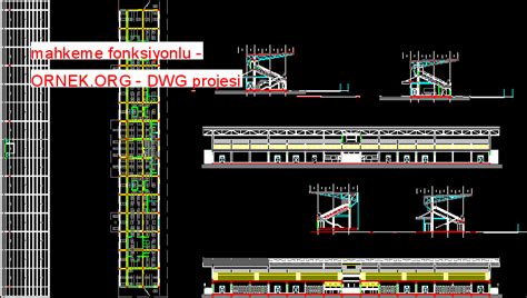 Mahkeme Fonksiyonlu Dwg Projesi Autocad Projeler