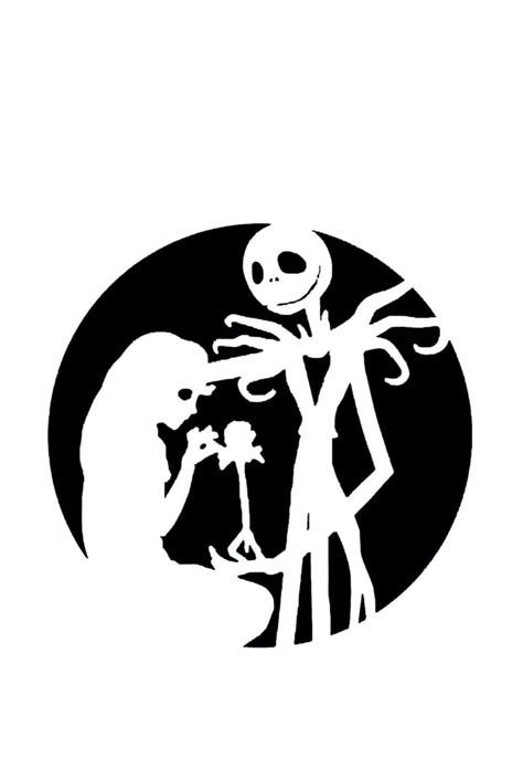 Nightmare Before Christmas Pumpkin Template