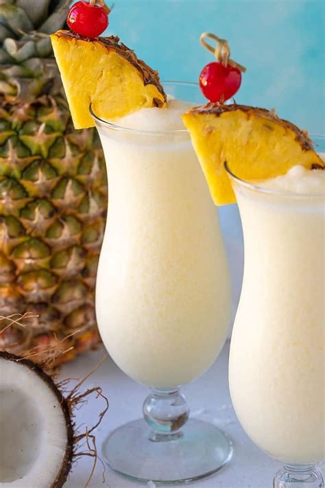 Virgin Piña Coladas are an easy and refreshing frozen drink that