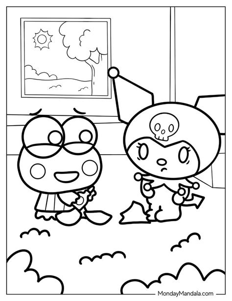 22 Kuromi Coloring Pages Free Pdf Printables Hello Kitty Coloring Coloring Pages To Print