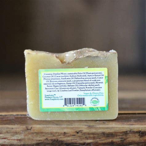 Lemongrass And Sage Soap Bar 100 Natural And Vegan Soaplicity