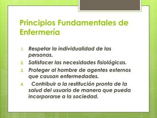 Principios Fundamentales De Enfermer A Ppt