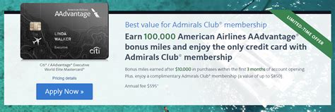 Expired Citi AAdvantage Executive 100 000 Mile Offer Doctor Of Credit