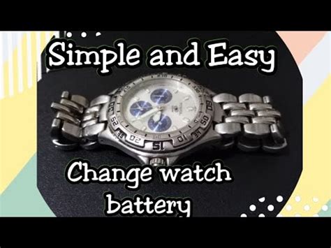 How To Change Watch Battery Quick Simple And Easy Fossil Blue Youtube