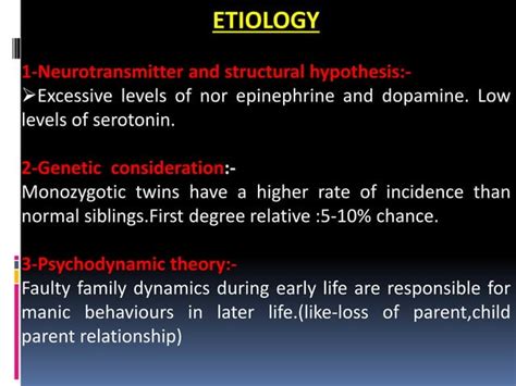 mania pptx mental health diseases  conditions