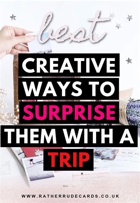 DIY Creative Ways To Surprise Someone With A Trip Reveal Ideas