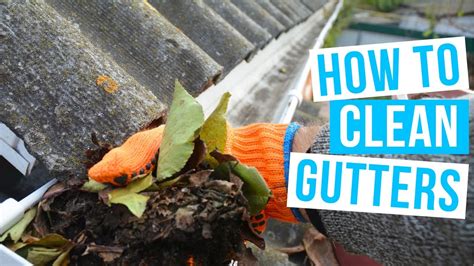 How To CLEAN GUTTERS From The Ground Without A Ladder YouTube