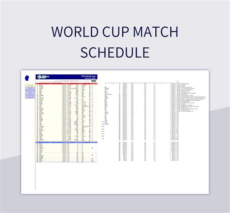 Free World Cup Templates For Google Sheets And Microsoft Excel Slidesdocs