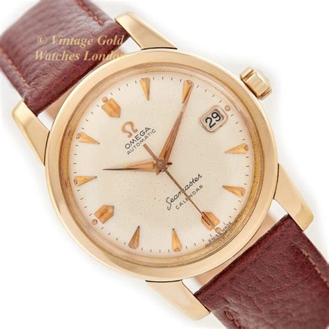 Omega Seamaster Calendar Cal503 18ct 1958 Vintage Gold Watches