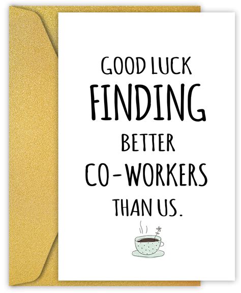 Buy Funny Coworker Leaving Card For Coworkers Humorous Goodbye Card