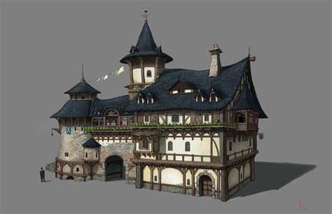 Medieval House Yeonji Rhee Medieval Houses Fantasy House Building