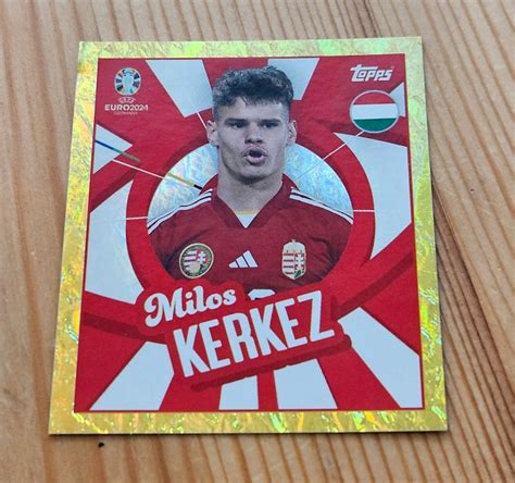 HUN PTW Milos Kerkez Gold Topps UEFA EURO 2024 Germany Kaufen Auf Ricardo