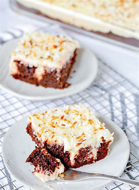 Semi Homemade Chocolate Coconut Poke Cake Powered By Mom