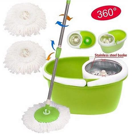 Ktaxon New 360 Easy Spin Wring Mop And Stainless Steel Bucket System